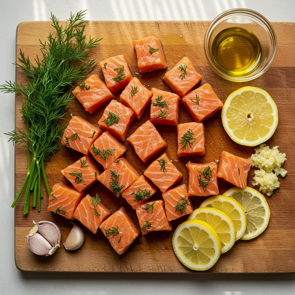 air-fryer-salmon-bites-ingredients